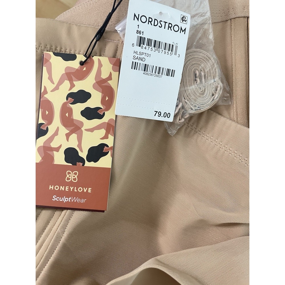 NWT Honeylove Superpower Thong Shapewear 1X SAND NUDE Beige Tummy Tuck - Picture 4 of 5